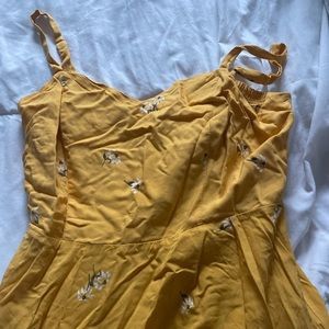 Yellow floral dress